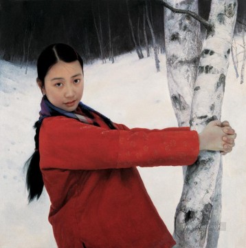 Jóvenes chinas de la JMJ de principios de primavera Pinturas al óleo